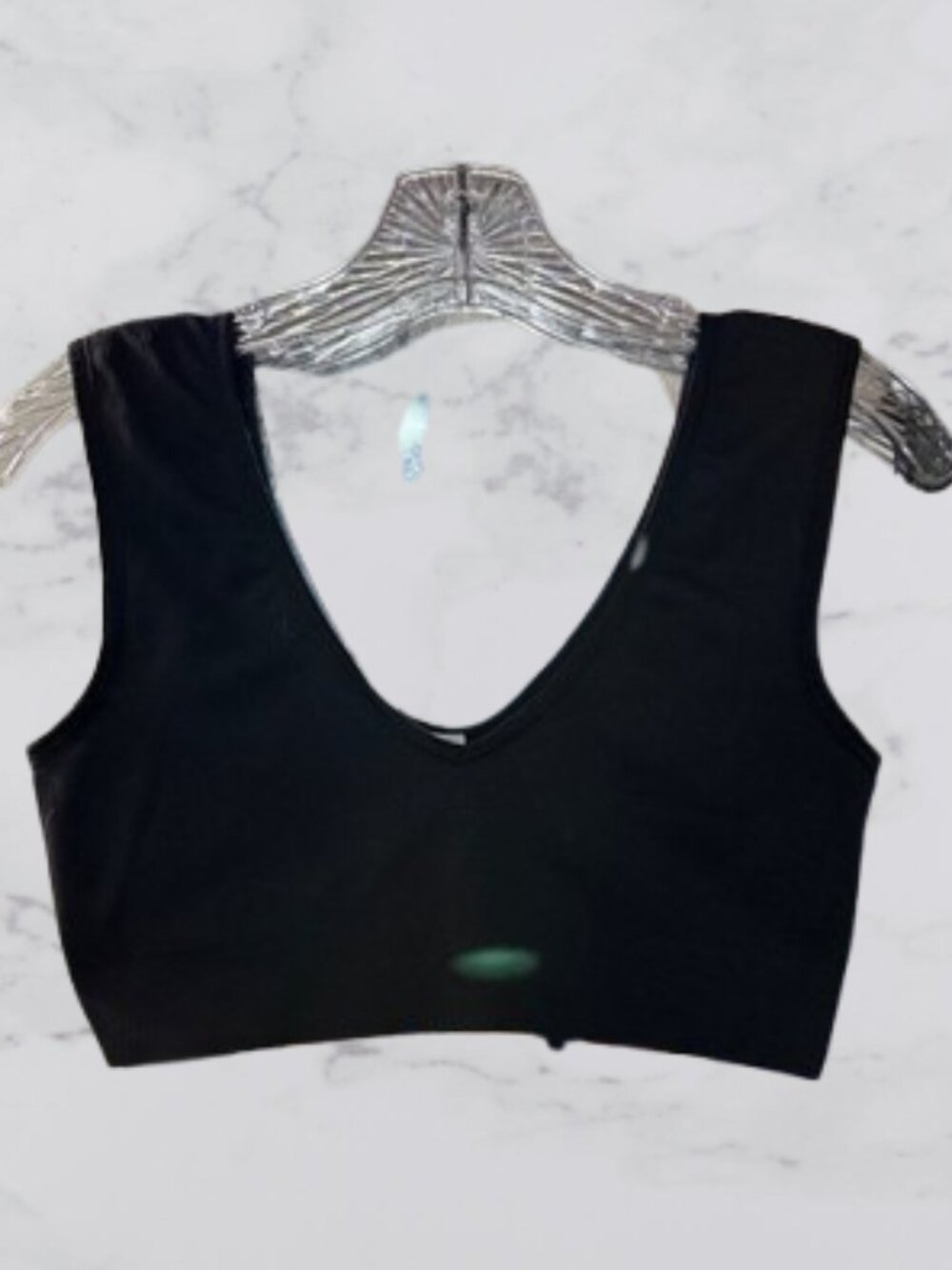 Athleta Aurora Muscle Ribbed Crop Top Size M